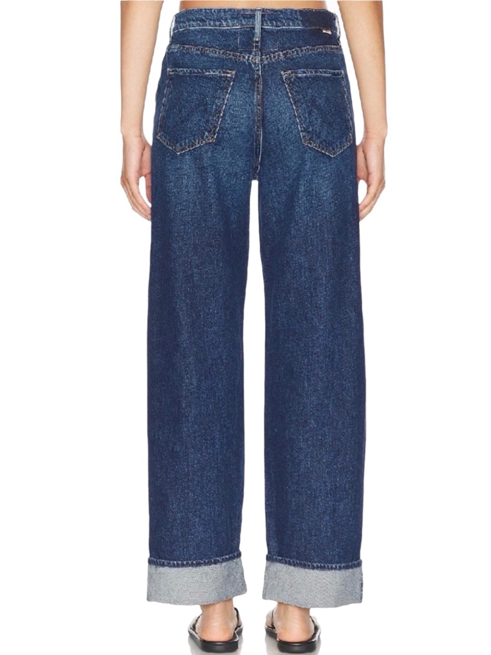 MOTHER SUPERIOR Jeans Lil’ Mother Lil’ Spitfire Nerdy Cuff Blue Size 26 - Picture 2 of 14